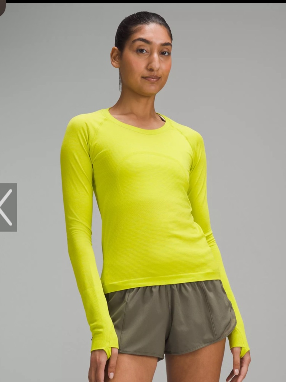 lululemon athletica Swiftly Long-Sleeve Crew Top in Yellow